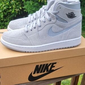 Nike Light Gray High-Top Sneakers